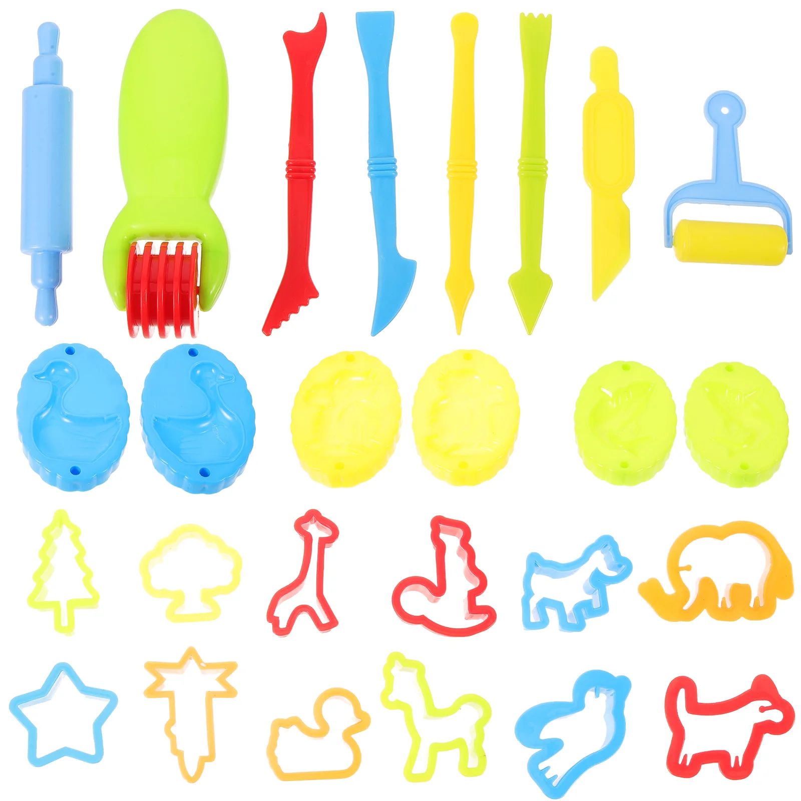 

1 set of Clay Molds Playing Clay Tools Colored Clay Dough Tools Kids Dough Modeling Tools