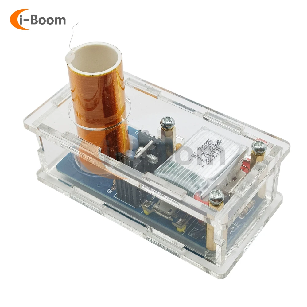 

Tesla Coil Set High Voltage Generator Electromagnetic Induction Demonstration Module USB Charging Science Small Experiments Toys
