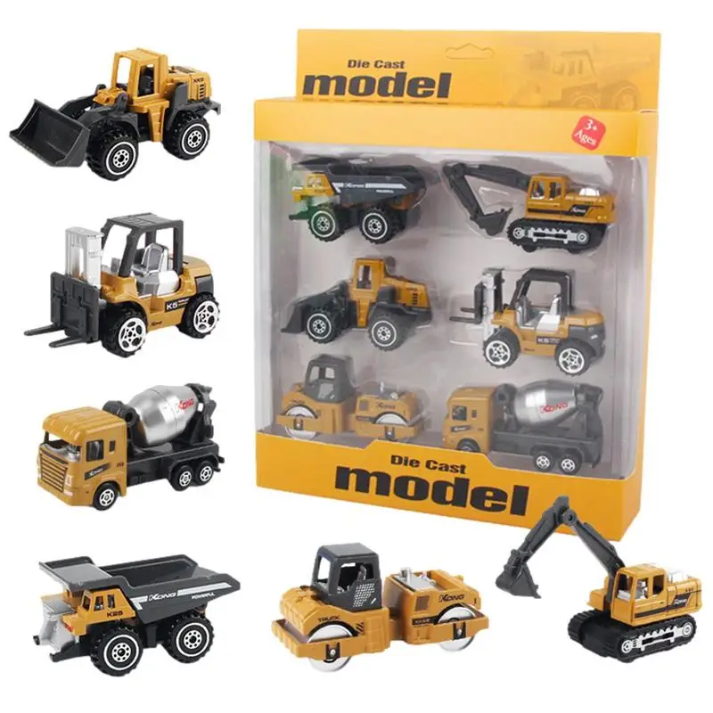 

Toy Construction Vehicles Engineering Vehicles Model Set Alloy Trucks Mini Car Toy For School Kindergarten Park Home