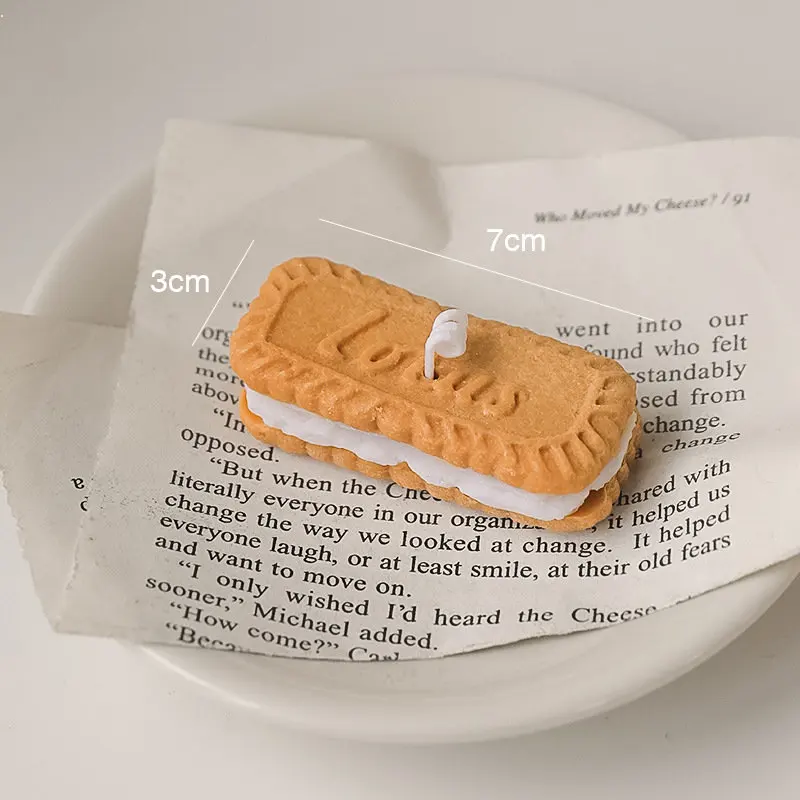 Милая свеча ручной работы для печенья Ароматизированная искусственная Свеча из