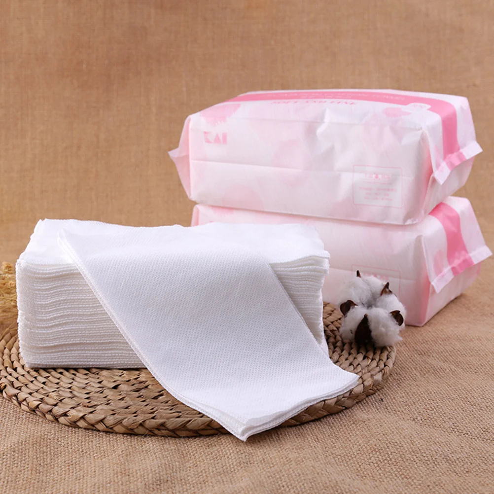 

100pcs Skin Cleansing Cloths Dry Wet Wipes Portable Cotton Washcloth Tissue 20* 20cm Paper Towel for Travel Outdoor Office Red