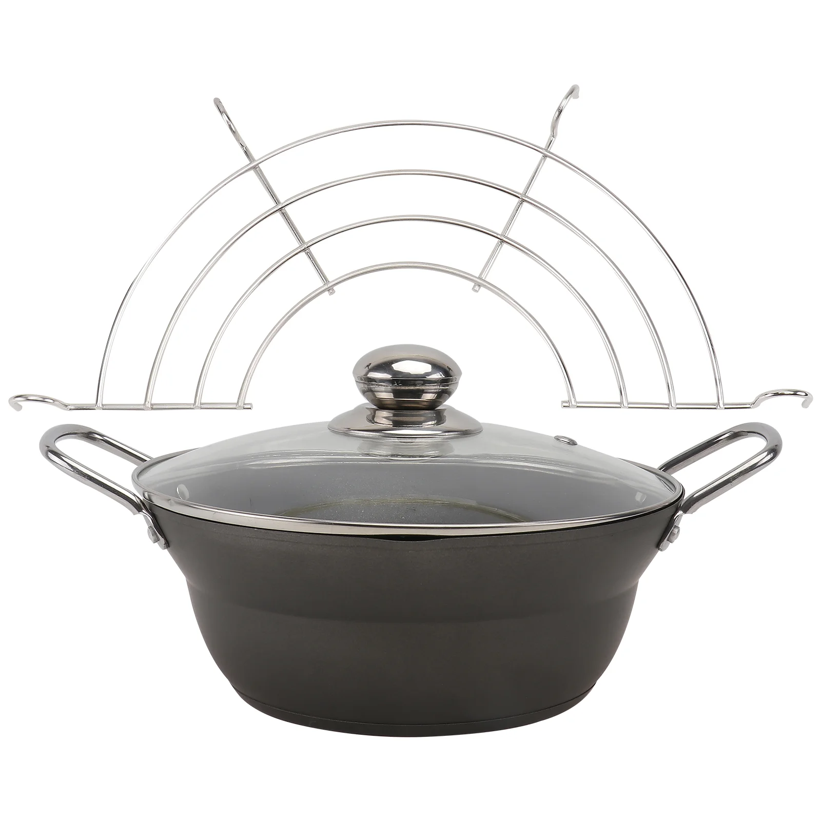 

Pot Fryer Pan Frying Deep Tempurafry Rack Drainer Oil Basket Japanese Strainer French Fries Kitchen Steel Stainless Filter Drip