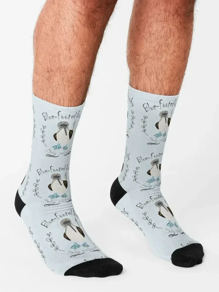 Galapagos Blue-footed Booby Socks противоскользящие футбольные зимние термостойкие мужские