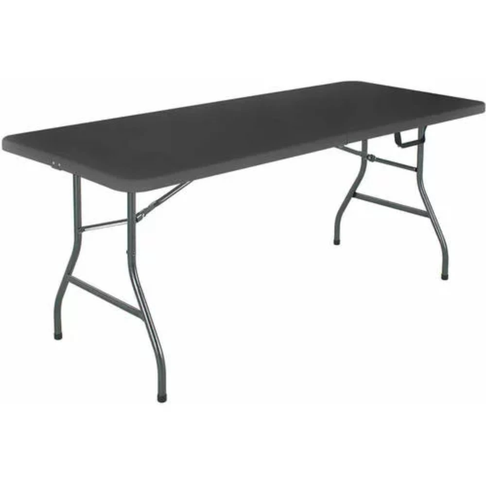 

Foot Centerfold Folding Table, Black