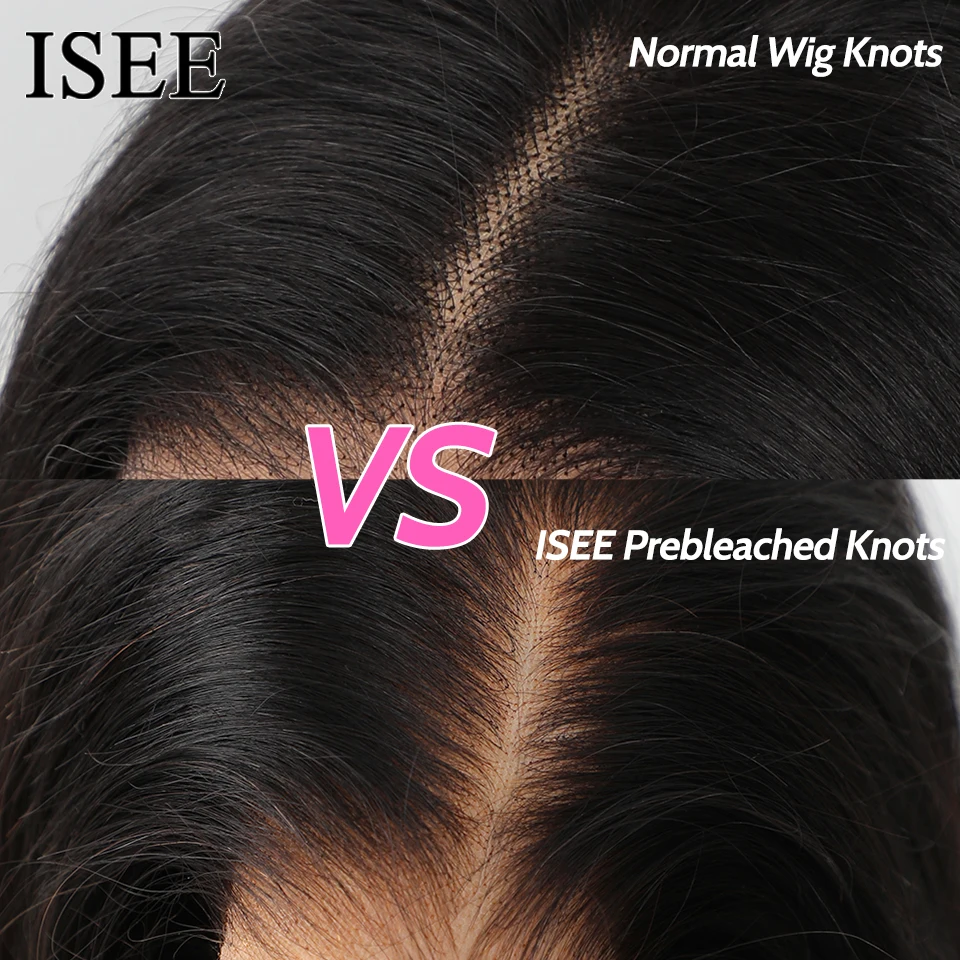 ISEE Hair Wear Go бесклеевые парики бразильские курчавые прямые 6x4 HD 100% предварительно