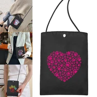 brand crossbody bag trend footprints print phone bag small shoulder handbag korean student simple shopper purse women handbags