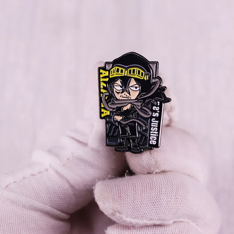 Фото Жесткий эмалированный значок One's Peace Aizawa Shouta №3