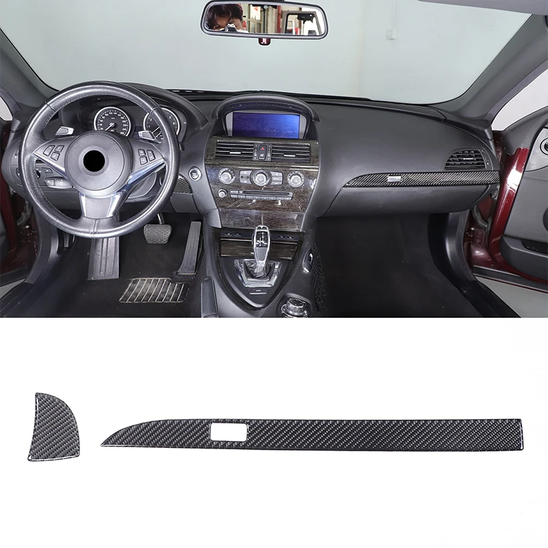 

Для BMW 6-й серии E63 E64 2004-2009, мягкое углеродное волокно, центральная консоль автомобиля, второй пилот, декоративные полоски, наклейка, аксессуары