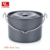 outdoor camping 5 6 people hanging boiler cooker stove aluminum oxide picnic stoves non stick pan hanging pots