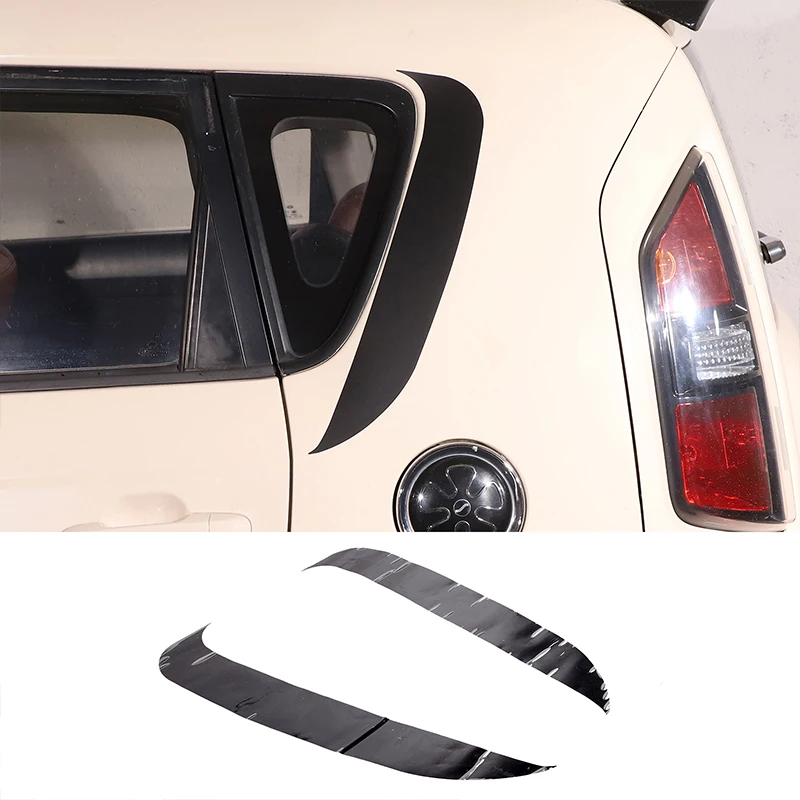 

For 2010-2013 Kia Soul PVC Black Car Rear Window Fender Decorative Sticker Car Exterior Modification Protection Accessories