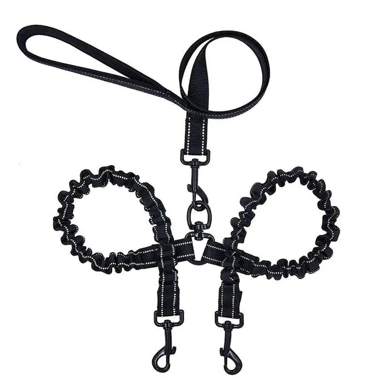 

Double Dual Dog Leash,No Tangle Dog Lead With Padded Handle For Two Dogs