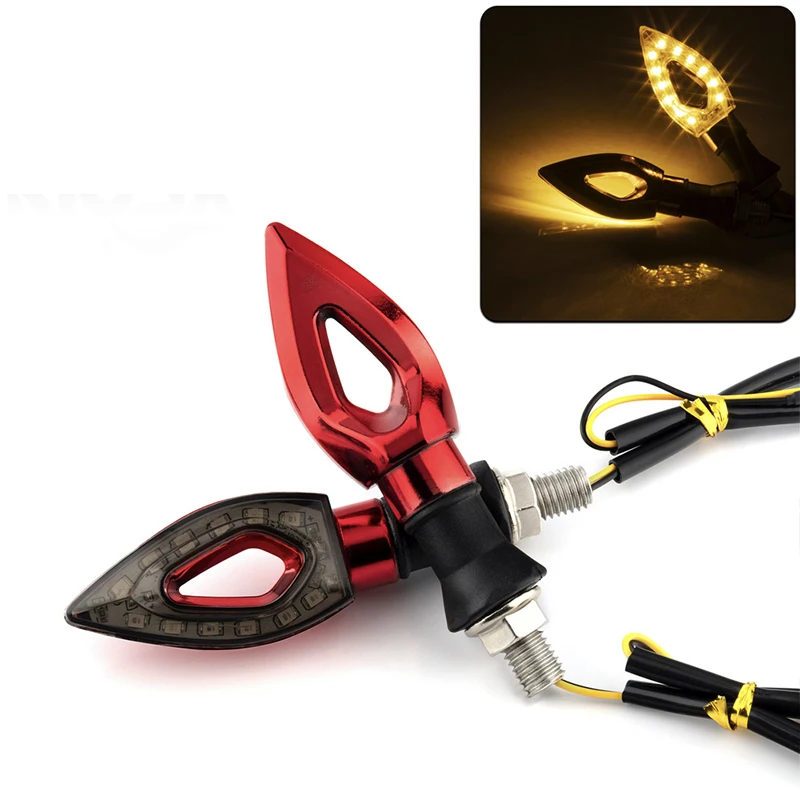 

Universal 2Pcs/set DC 12V 12 LED Blinker Motorcycle Turn Signal Lights Waterproof Turn Indicators Lamps Motorbike Accessories