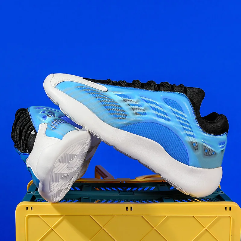

Casual Shoes Men Chunky Dad Shoes Breathable Retro Couple Sneaker Luminous Trend Lightweight Men Sneakers Big Size Male Trainers