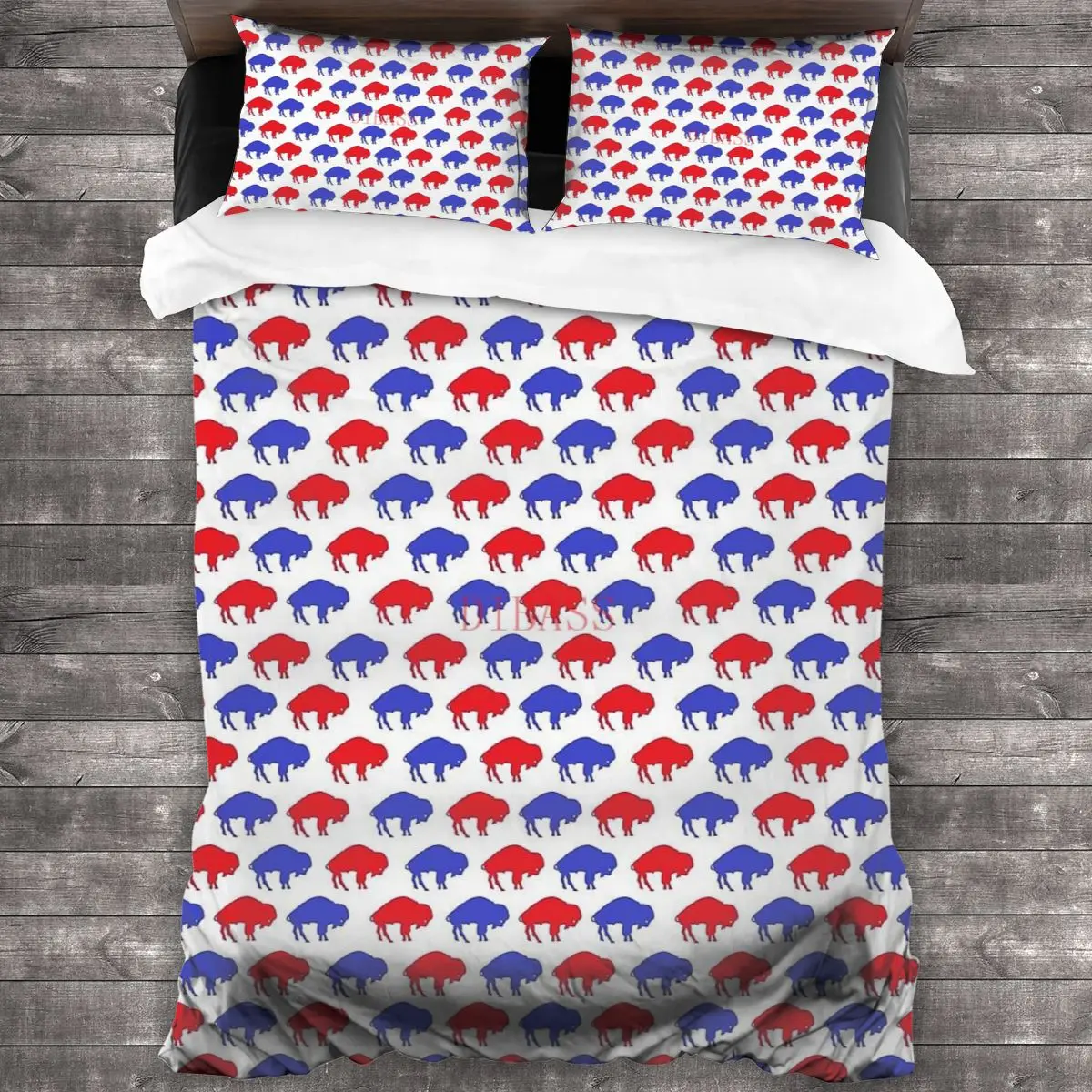 

Микс буйвол Стад-буйвол Спорт Мягкая искусственная кожа с 2 наволочками, пододеяльник с молнией