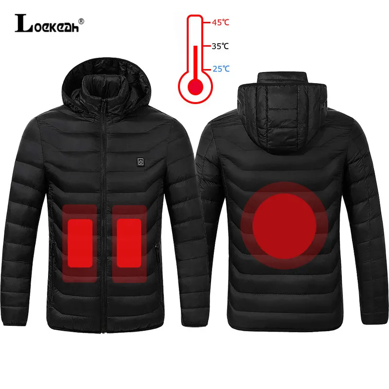 

Men Women Hooded Fleece Jackets Skiing Coat Winter Heated Jackets Waterproof Warm Hiking Jacket Thermal Heating Clothing Outdoor