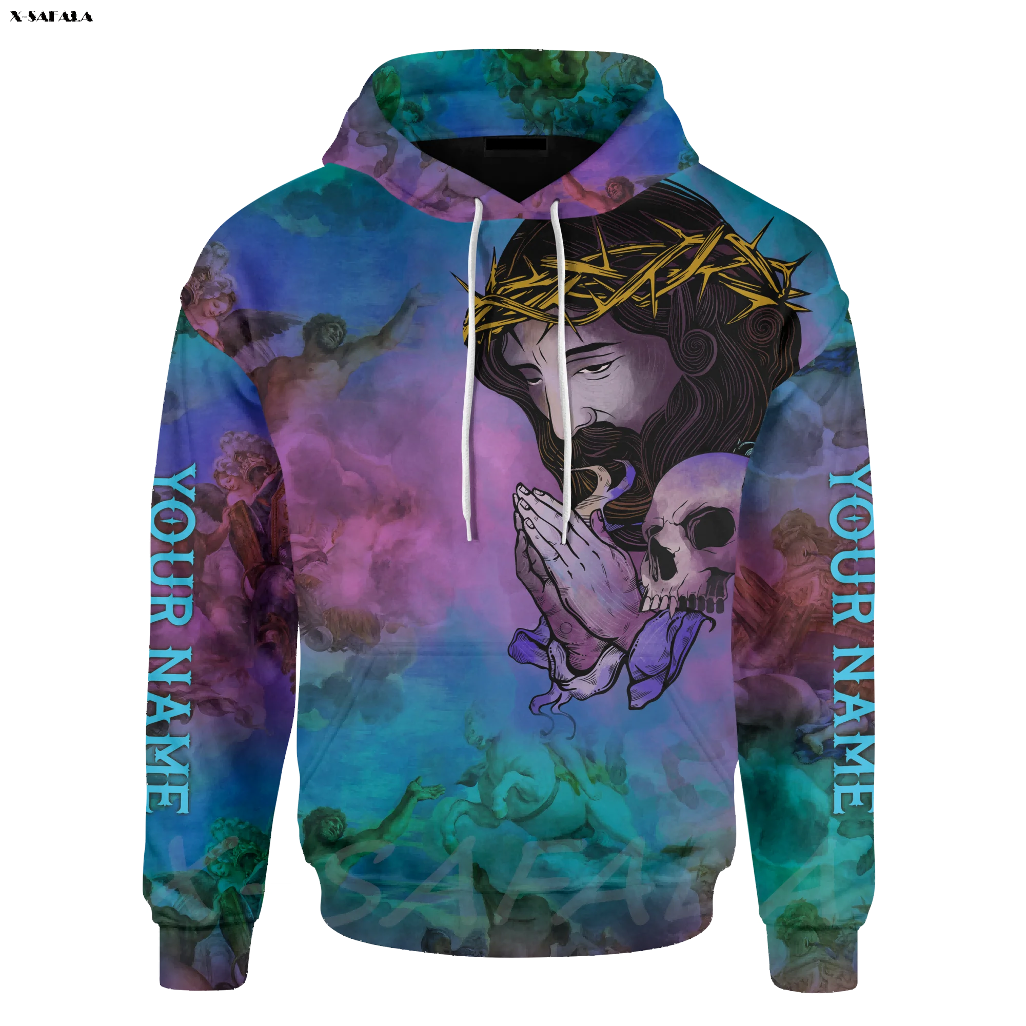 

Мужская толстовка на молнии, с капюшоном, с 3D принтом