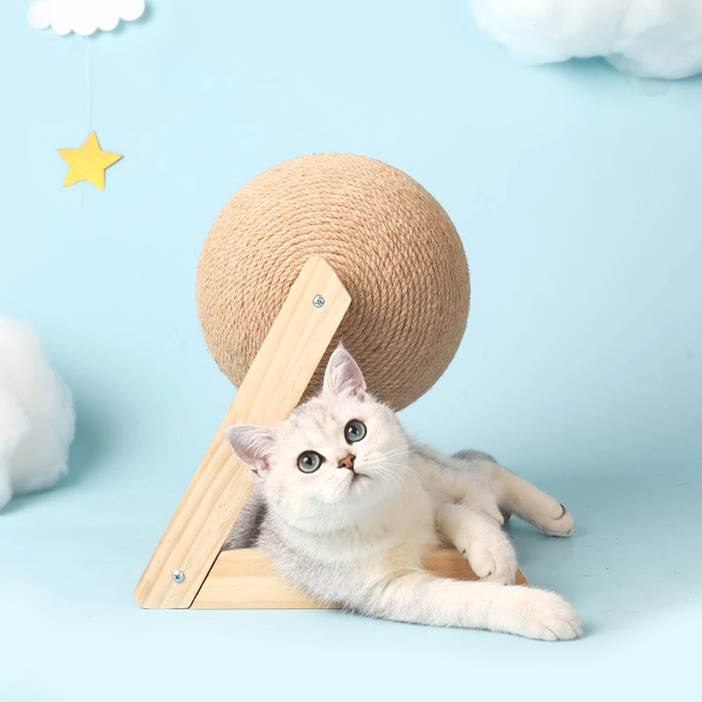 

Cat Scratching Ball Toy for Kitten Cats Sisal Rope Scratcher Ball Board Grinding Paws Toy Cat Pet Scratch Accessories Furniture