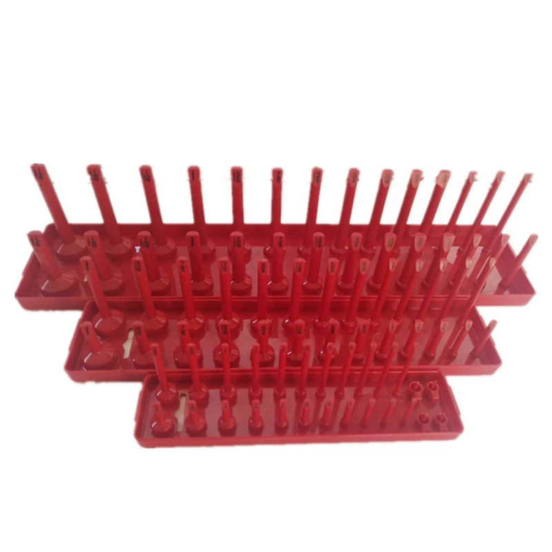 

3Pcs 1/4Inch 3/8Inch 1/2Inch Socket Organizer Sleeve Holder Garage Storage Tool Rack Tray Organizer