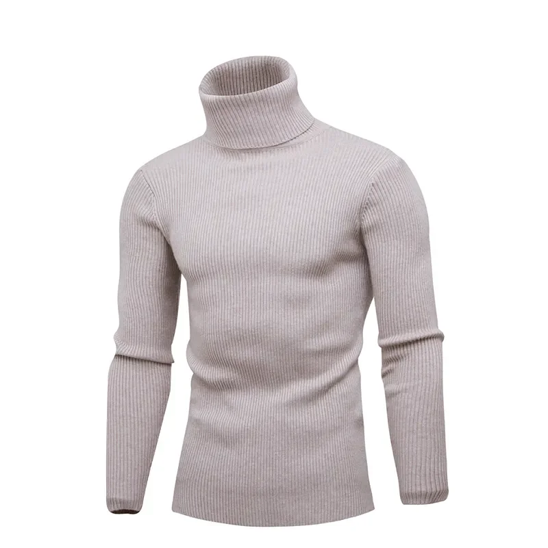 Neck Thick Winter Warm Sweater Men Turtleneck Pullover Mens Sweaters Slim Fit Pullovers Men Knitwear Male Tops