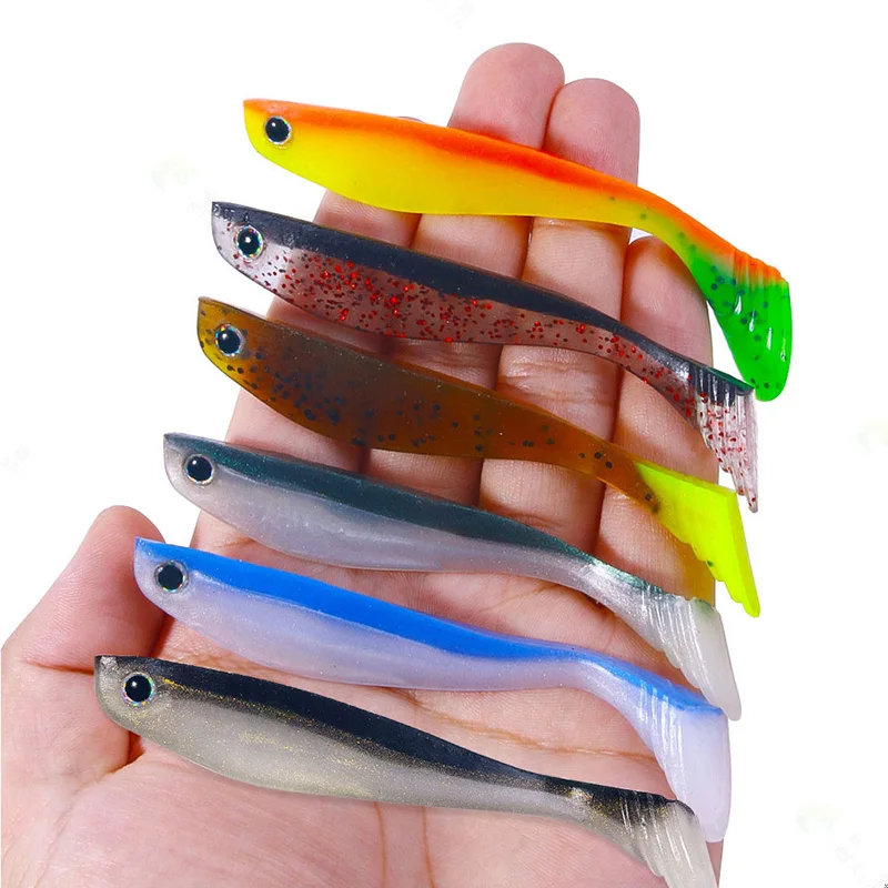 

Colorful T Tail Luya Soft Bait 10Cm Colorful Soft Bait Wholesale Fishing Gear Combination Set Fake Bait Outdoor Fishing Gear
