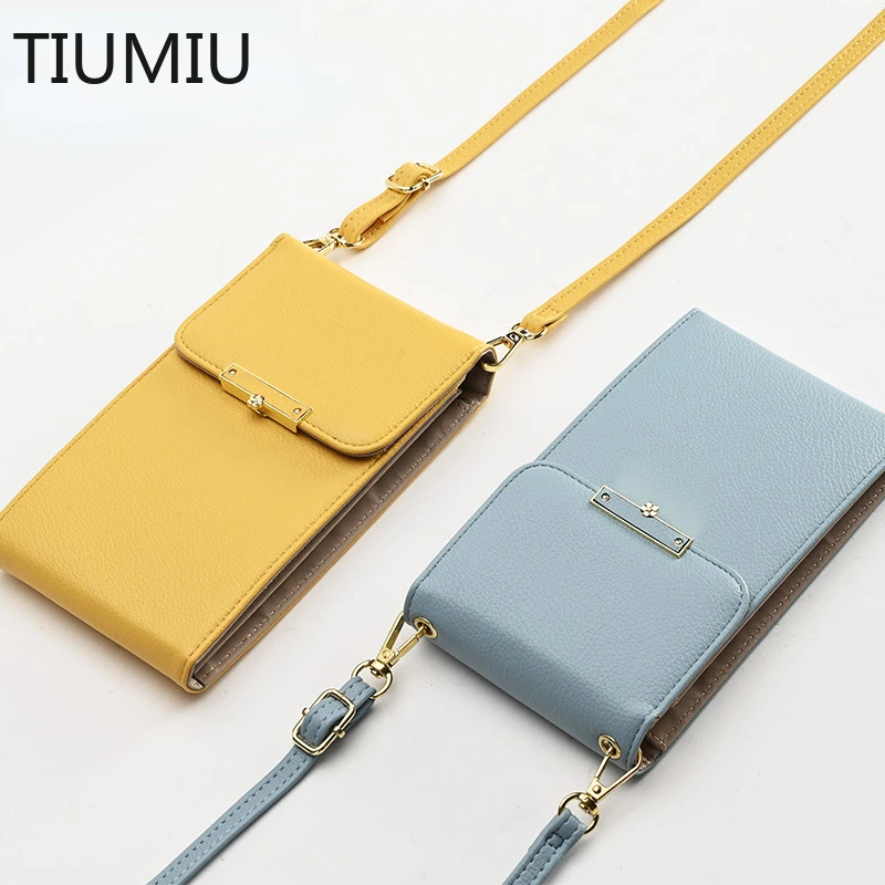 

TIUMIU2023 New Women's Messenger Bag Ladies Mobile Phone Wallet Mini Single Shoulder Bags Crossbody Card Holder Coin Purse For F