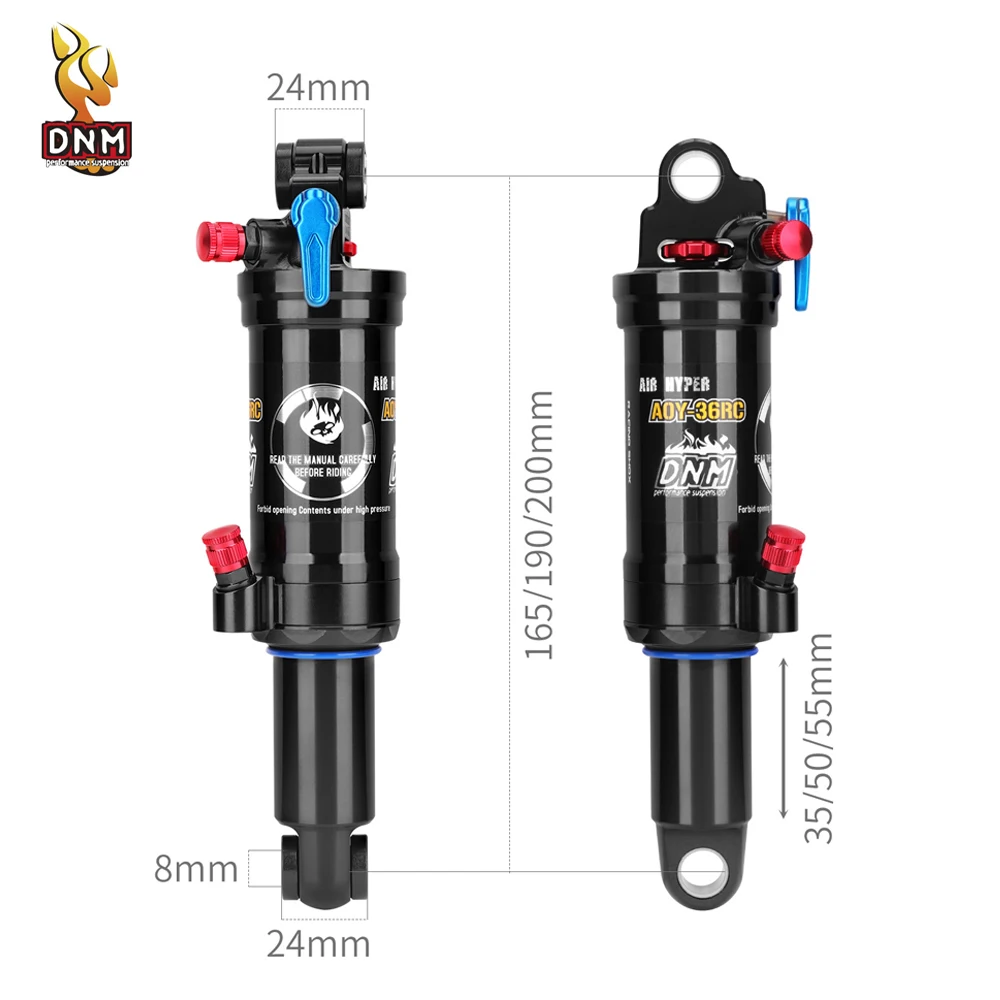 DNM AOY-36RC катушка для горного велосипеда задний амортизатор 165 мм 190 200