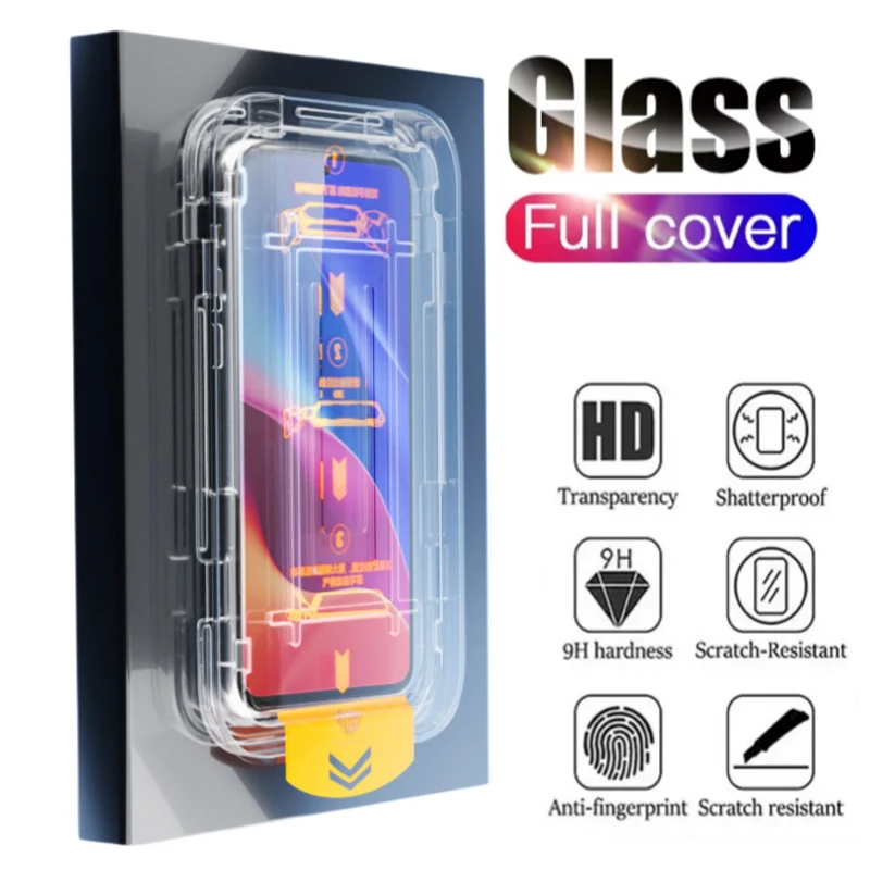 Пылезащитное защитное стекло HD для экрана Samsung S24 Ultra S23 Plus S22 S21 S20 FE A55 5g A54 A53 A33 A35 A15