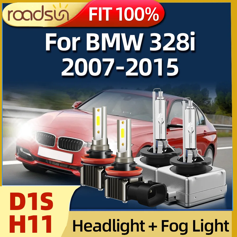 

D1S Bulb HID Xenon Light Car Headlight Replacement Fog Lamp H11 6000K For BMW 328i 2007 2008 2009 2010 2011 2012 2013 2014 2015