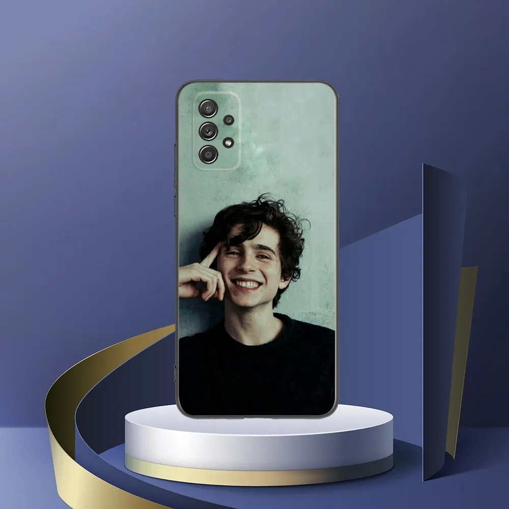 Timothée C-Chalamet Phone Case For Samsung S24 S23 S22 S21 S20 S10 S10E S9 Plus FE Note 20 Ultra 10 9 Black Cover Shell