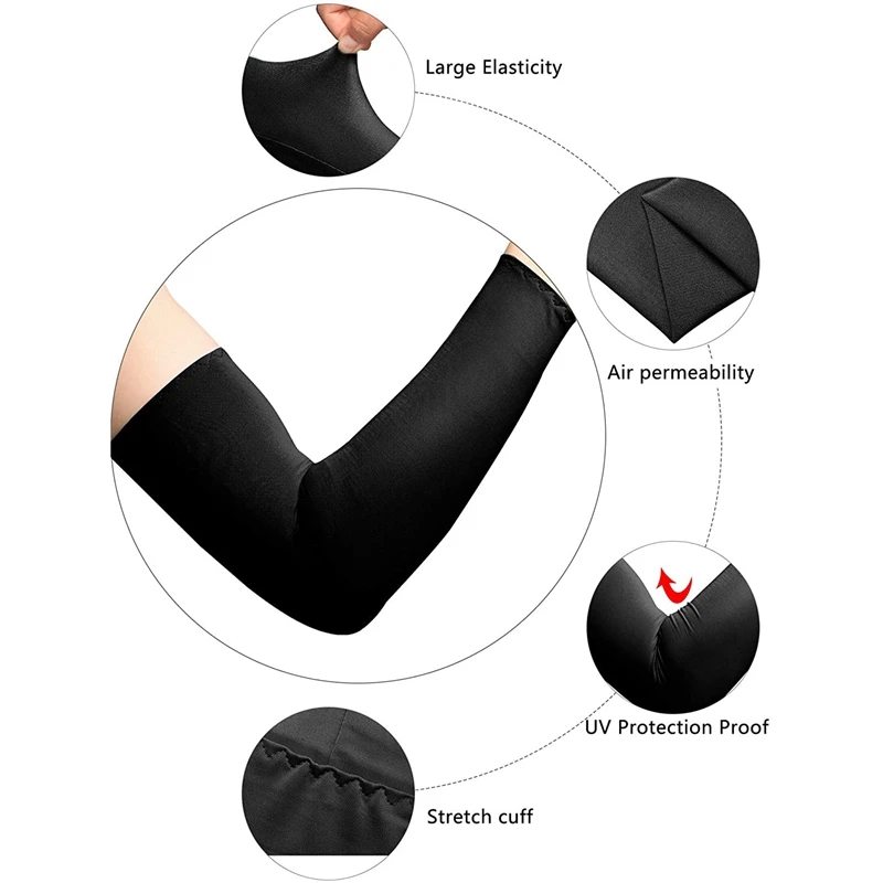 3 Set Cycling Neck Gaiter Scarf UV Protection Face Cover Ice Silk Cooling Arm Sleeves Skull Cap for Women Men |