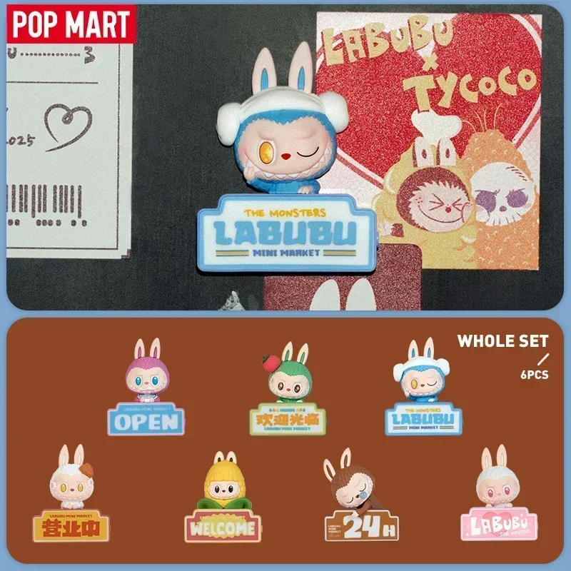 Фото POP MART LABUBU THE MONSTERS Wacky Mart Series-Fridge Магнит Слепая коробка Игрушки Kawaii Аниме Фигурка Сюрприз Mystery Box №3