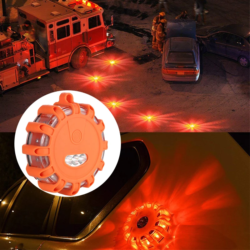 

Magnetic Emergency Roadside Safety Light Road Flares Rescue Light IP44 LED Strobe Warning Light Flashlights Car Beacon Lamps