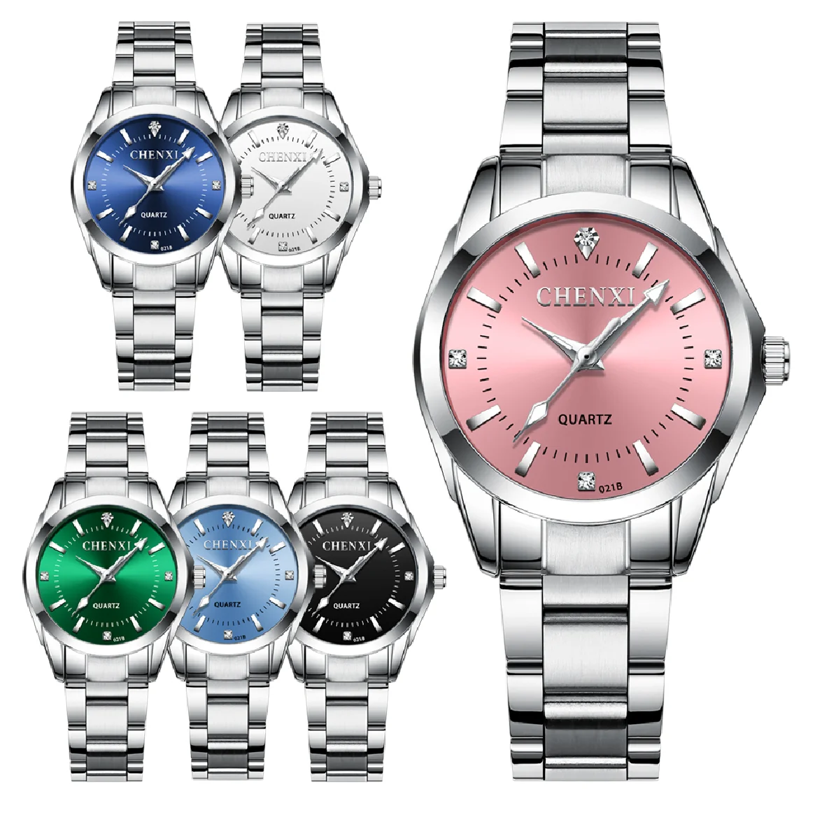 CHENXI Lady Rhinestone Fashion Watch Women Quartz Watch Women's Wrist watches Female Dress Clock xfcs relogio feminino enlarge