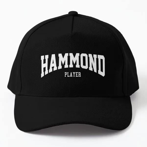 

Hammond Player Baseball Cap Hat Czapka Printed Mens Boys Fish Outdoor Solid Color Casquette Snapback Black Casual Bonnet