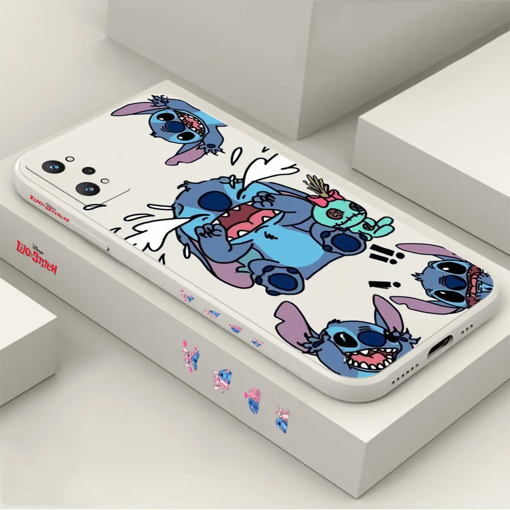 

Cartoon Cute Lilo Stitch Phone Case For Realme 11 10 9 8 8I 7 7I 6 5 3 9I C17 6S 5S 5I 10A GT NEO 5 3 2 2T SE Pro Plus 5G Cover