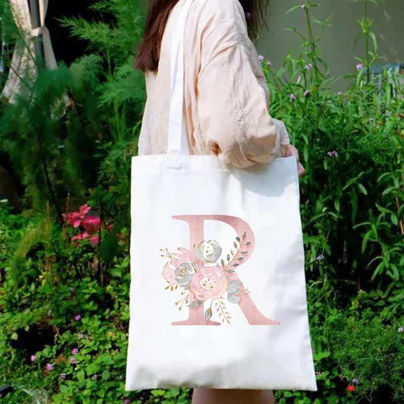 

Retro Flower Canvas Bag Women Shoulder Bag Ulzzang Harajuku Shopping Bag Shopper Ladies Reusable Tote Bags Casual