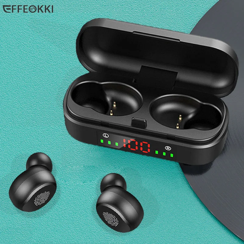 

Tws Headset Earbud Wireless Bluetooth Long-Lasting Rechargeable Battery Touch Control In-Ear Lightweight Sports Earphones