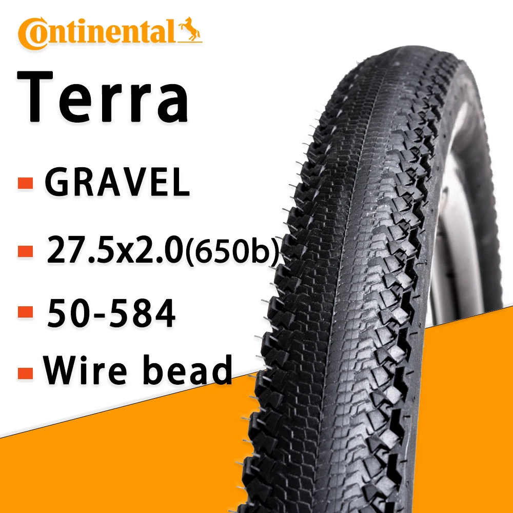 

27.5X2.0 CONTINENTAL TERRA HARDPACK WIRE BEAD 650B 50-584 27.5 2.0 GRAVEL GMTB BICYCLE TIRE