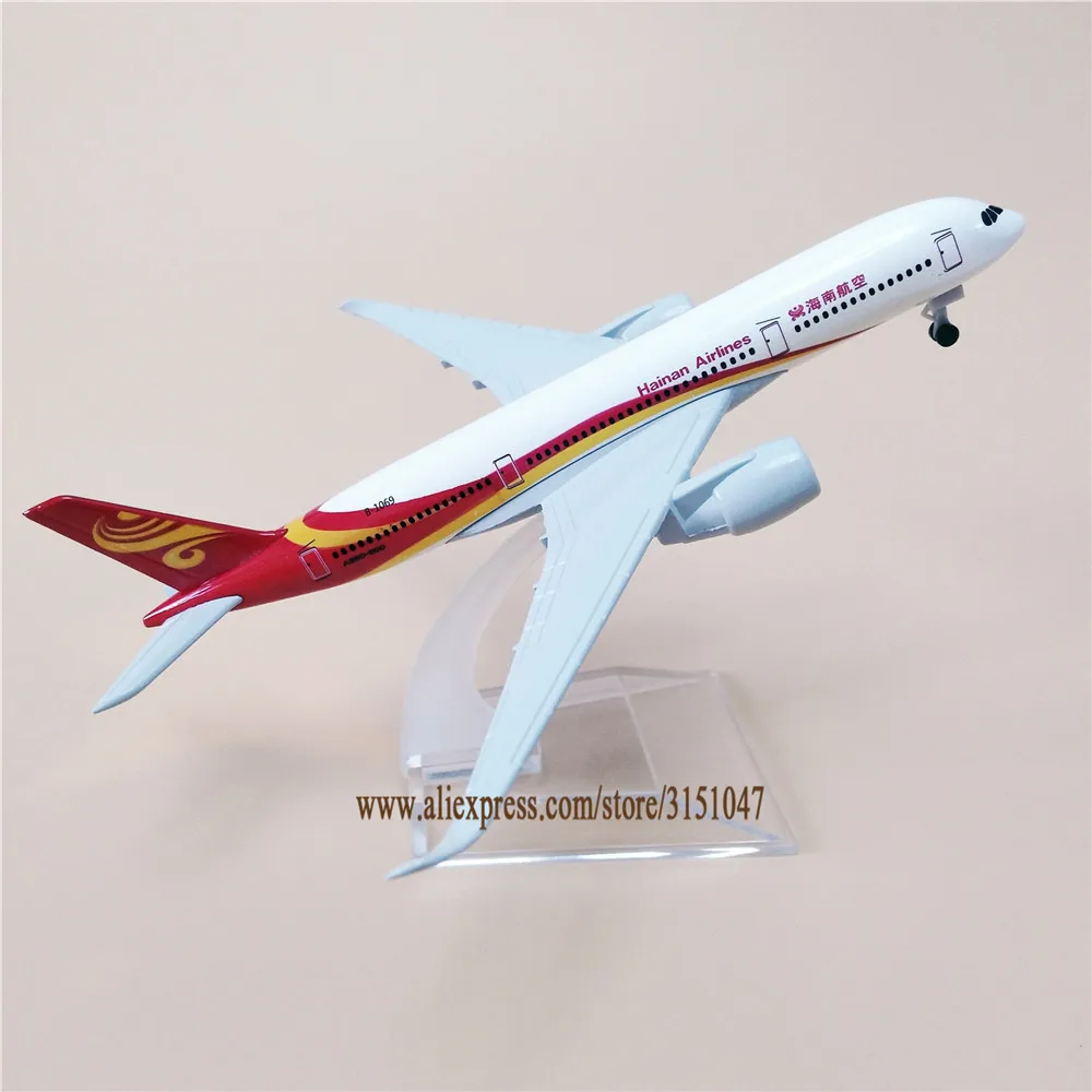 Модель самолета Air China Hainan Airlines модель из металлического сплава с самолетом 16 см