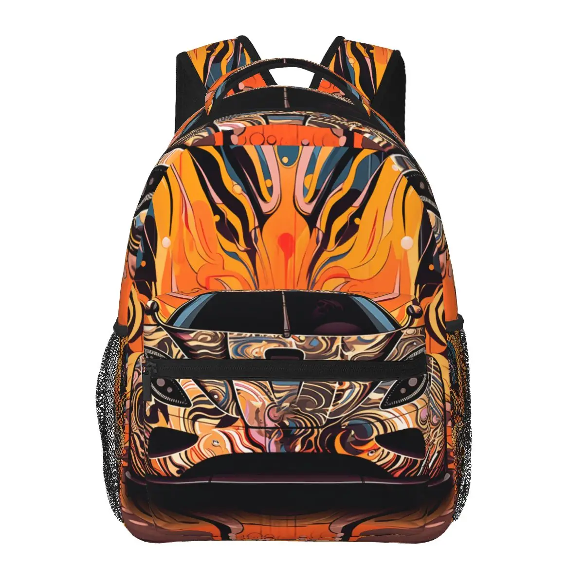 

Ultimate Sports Car Backpack Wall Graffiti Various Styles Male Polyester Outdoor Style Backpacks Modern School Bags Rucksack