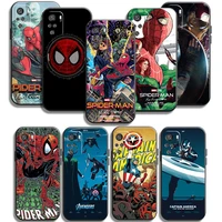 marvel spiderman phone cases for xiaomi redmi 7 7a 9 9a 9t 8a 8 2021 7 8 pro note 8 9 note 9t carcasa funda back cover