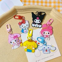 new sanrio anime figure hello kitty kuromi my melody cinnamoroll acrylic kawaii backpack car keys cute decor pendant toys gifts