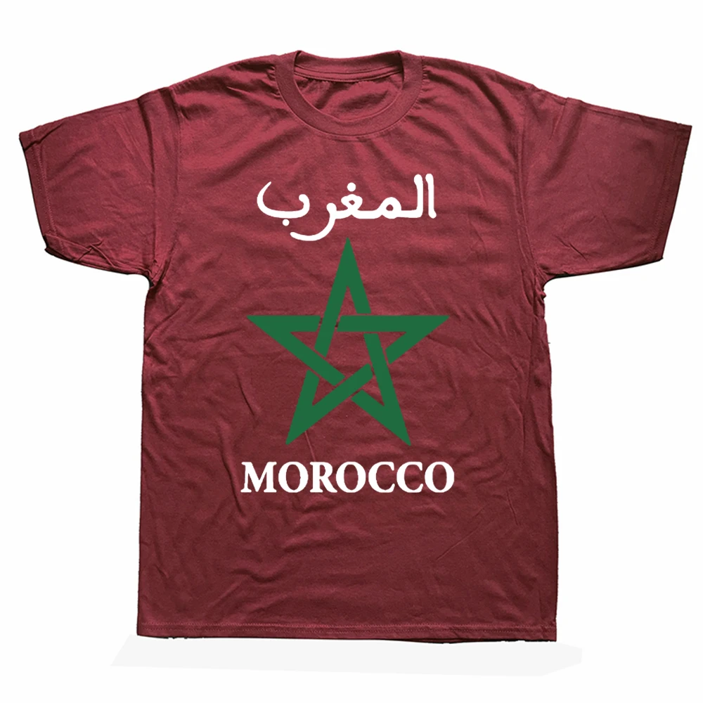 

Morocco Shirt Graphic Cotton Streetwear Mens T Shirts Fashion Rude Tee Designer Oversized Funny Short Sleeve