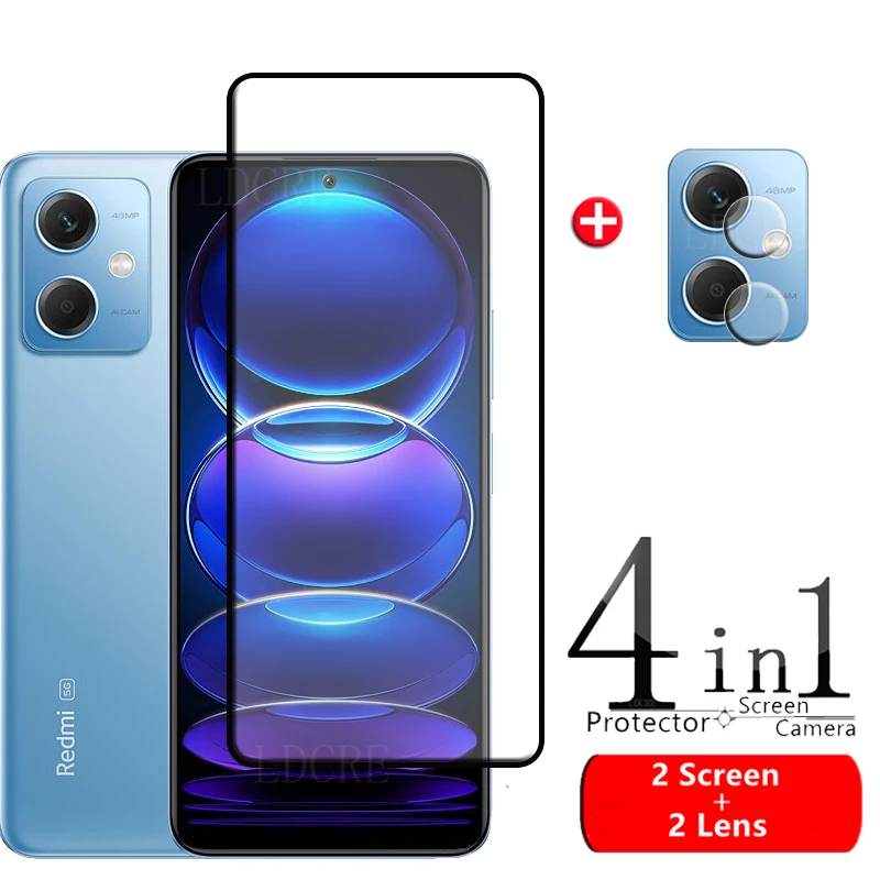 

For Xiaomi Redmi Note 12 Glass For Redmi Note 12 Tempered Glass 9H Screen Protector For Redmi Note 11 12 Pro Plus 11S Lens Glass