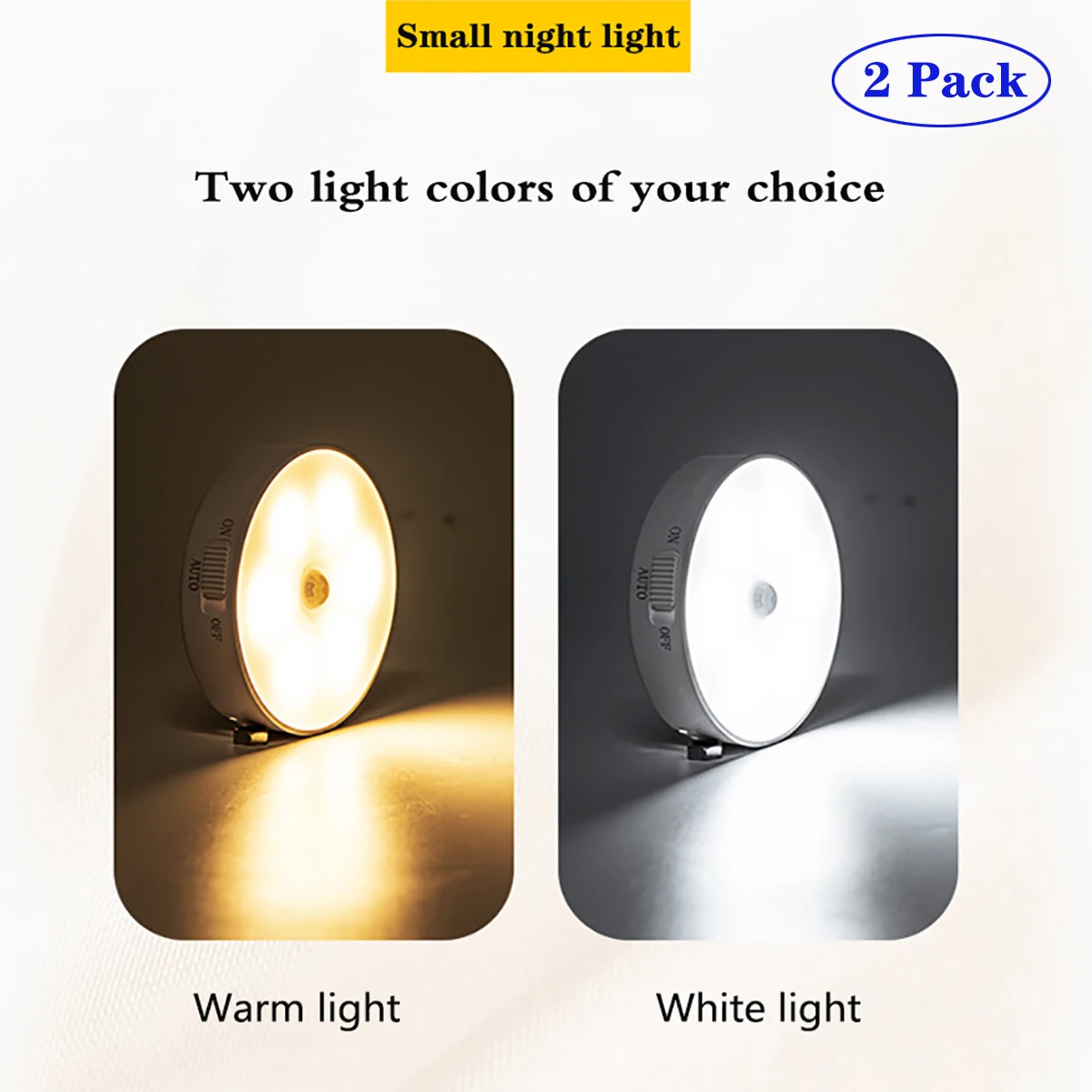 

LED Night Light PIR Motion Sensor USB Rechargeable Night Light For Kitchen Cabinet Lamp Bathroom Stairs Warehouse Wall Lamp