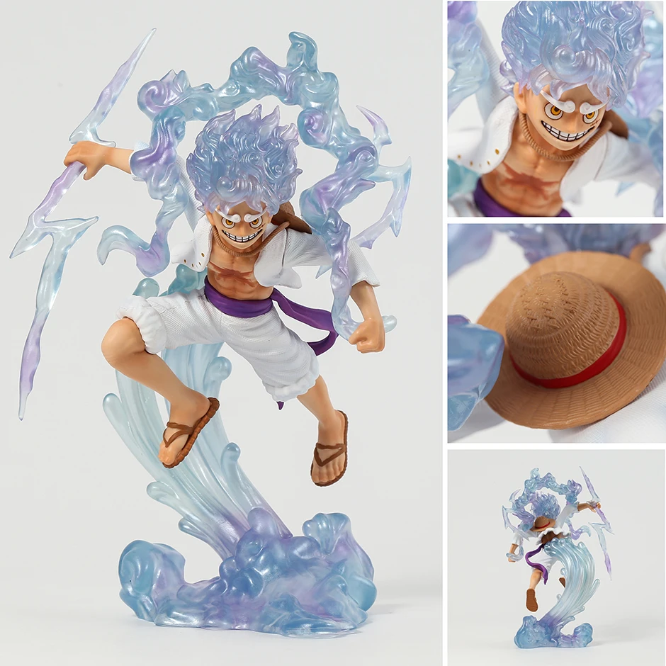 

One Piece Sun God Nika Gear 5 Luffy Battle Version Decoration Collection Figurine Toy Model Statue