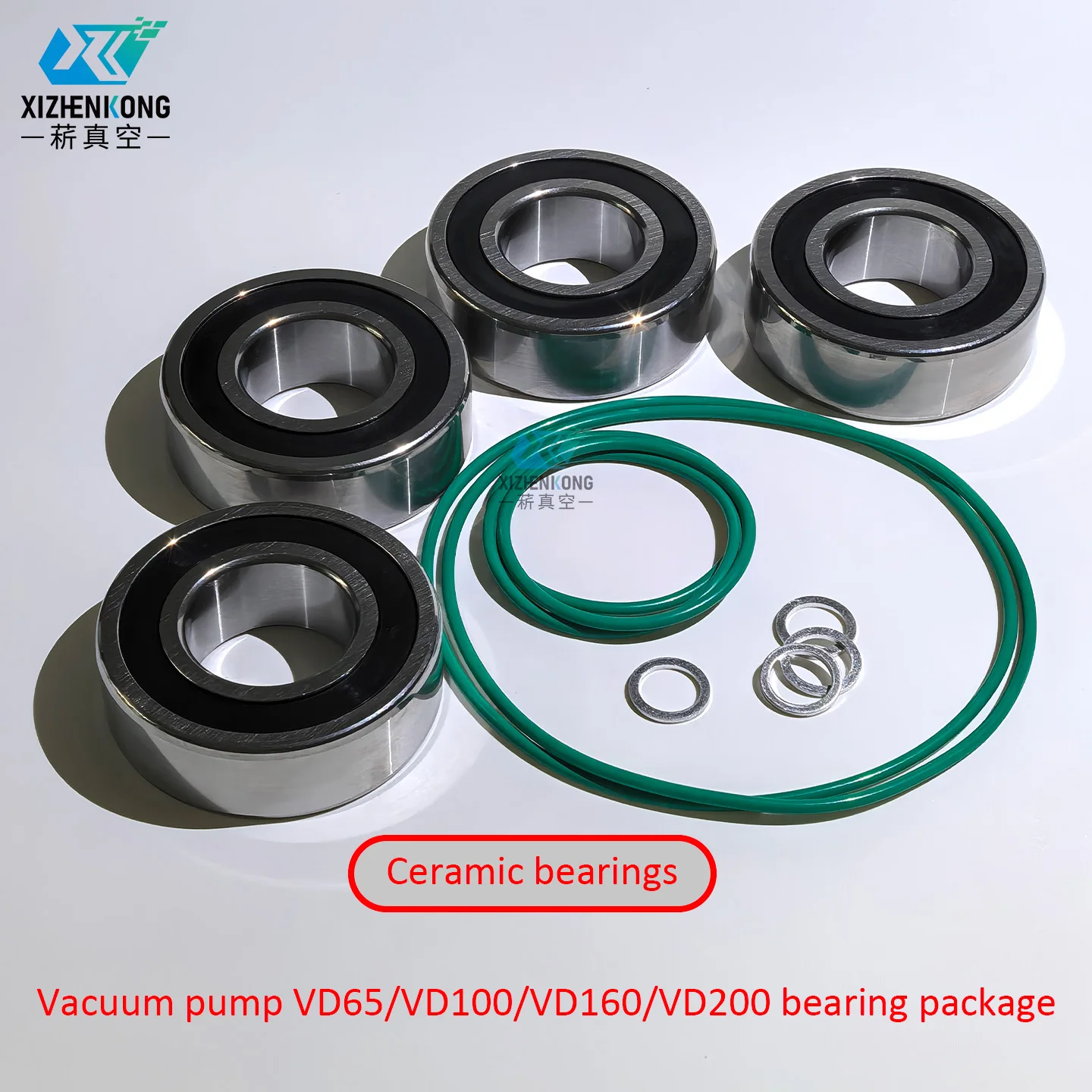 Фото Комплект подшипников для вакуумного насоса XIZHENKONG VD65/VD100/VD150/VD200, керамический подшипник ES6528521 №1