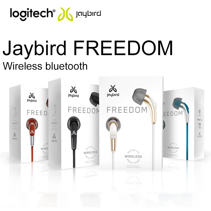 

Original Logitech Jaybird Freedom F5 Wireless Bluetooth Sports Earphone Handsfree HiFi In-Ear Hearset 8 Hour For Android iPhone