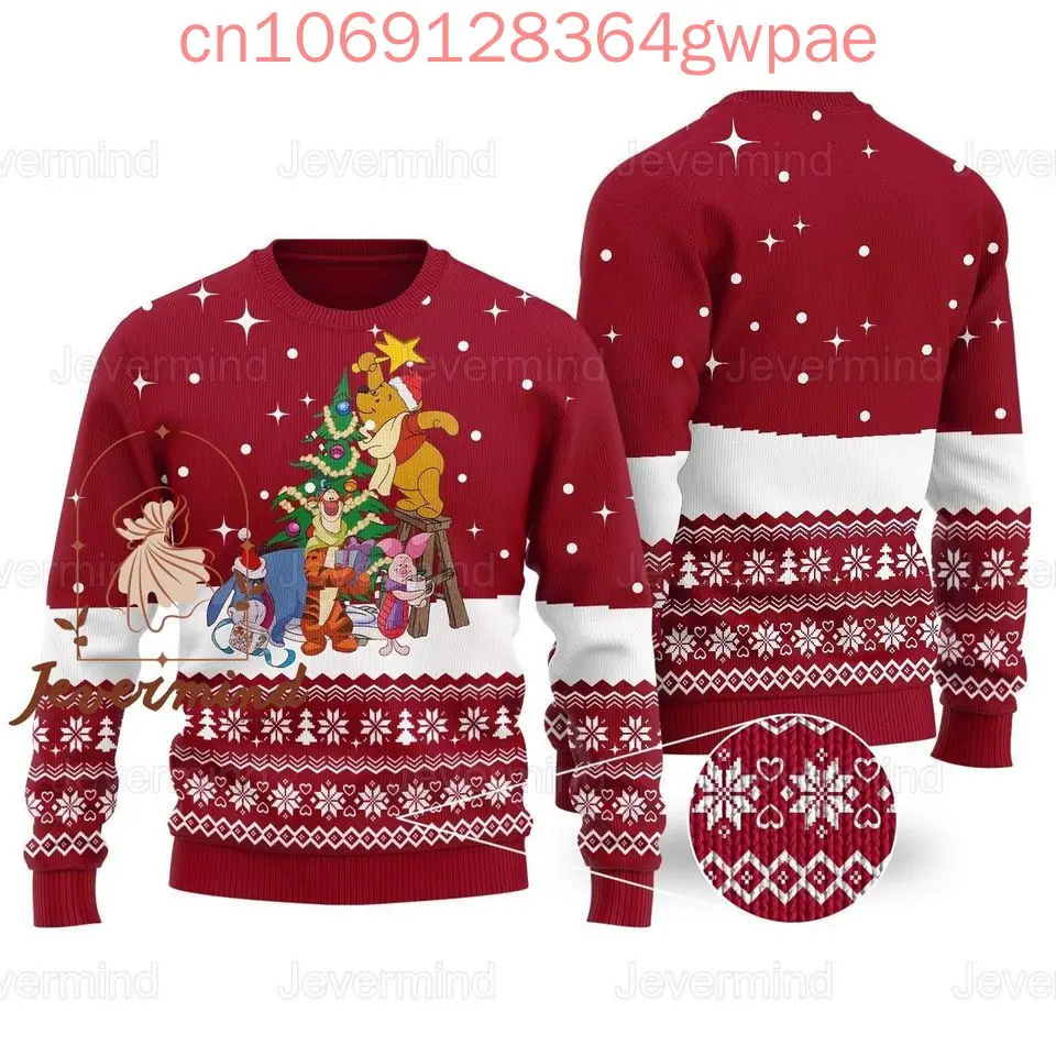 Дисней Винни Пух Уродливый свитер рождественский Рождественские подарки Аниме