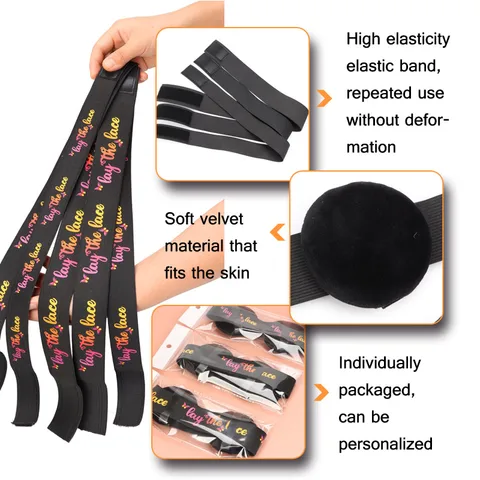 Кружевные плавильные ленты для париков на сетке с наушниками плотные эластичные ленты для париков края Детские волосы